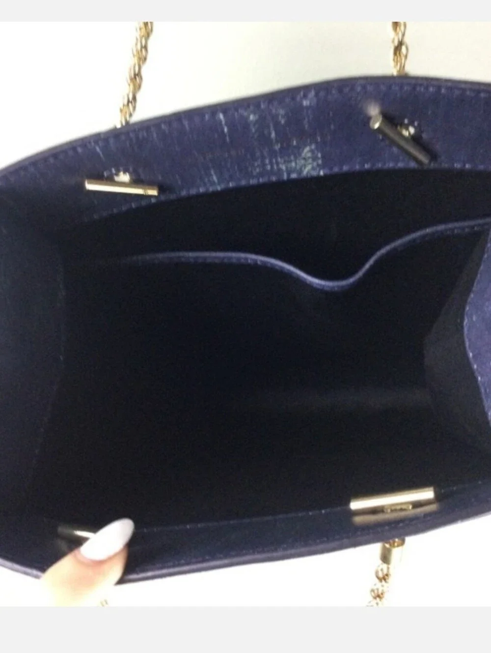 NWT Loeffler Randall Antoinette RARE Sample Concerta Nappa Jeans Shopper Tote